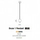 Підвісний світильник AZzardo OVUM 1 PENDANT BLACK AZ3095