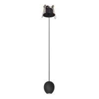Підвісний світильник AZzardo OVUM 1 PENDANT DOWNLIGHT BLACK AZ3096