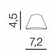Плафон AZzardo TENTOR TRAPEZE WHITE AZ3101