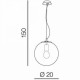 Подвесной светильник AZzardo IRIS 20 COPPER AZ3108