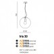 Подвесной светильник AZzardo IRIS 30 COPPER AZ3109