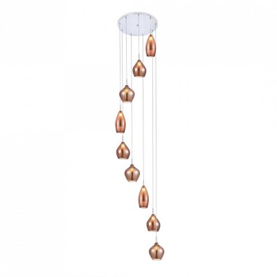Люстра AZzardo AMBER MILANO 9 COPPER AZ3134