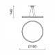 Подвесной светильник AZzardo Cream 100 Pendant Smart AZ3289