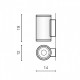 Архітектурне освітлення AZzardo JOE WALL 2 BLACK AZ3320