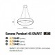 Люстра AZzardo Sovana Pendant 45 CCT Smart AZ3444