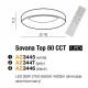 Люстра AZzardo SOVANA TOP 80 CCT BLACK AZ3446