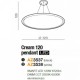 Подвесной светильник AZzardo Cream 120 Pendant Smart AZ3537