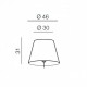 Абажур AZzardo SHADE TR 46 WHITE AZ3671