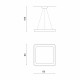 Люстра AZzardo Solvent S Pendant CCT Smart 60 Remote Control AZ3983