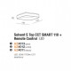 Потолочный светильник AZzardo Solvent S Top CCT Smart 110 Remote Control AZ4011