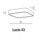 Потолочный светильник AZzardo LUCIE 43 BK AZ4147