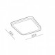 Точковий світильник AZzardo SLIM 22 SQUARE 3000K IP44 BK AZ4169