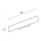 Бра AZzardo NORMAN WALL XL BLACK AZ4179