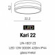 Потолочный светильник AZzardo KARI 22 MATT BLACK AZ4257