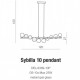 Люстра AZzardo SYBILLA 10 PENDANT GO AZ4407