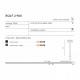 Стовпчик AZzardo ROLF 2 900 BK AZ4458