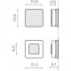 Уличный светильник AZzardo ENOK SQUARE WALL 3000K BK AZ4461