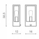 Уличный светильник AZzardo NIKLAS WALL SENSOR BK AZ4487