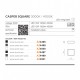 Стельовий світильник AZzardo CASPER SQUARE 3000K WH AZ4500