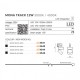 Трековий світильник AZzardo MONA TRACK 3LINE 12W 3000K BK AZ4542