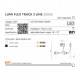 Трековый светильник AZzardo LUMI FLEX TRACK 3LINE 5W 3000K BK AZ4559