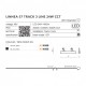 Трековый светильник AZzardo LINNEA 57 TRACK 3LINE 24W CCT WH AZ4566