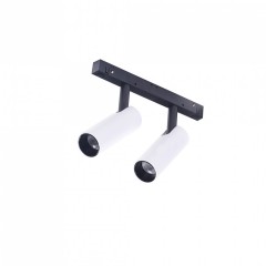 Трековий світильник AZzardo NIKO 2 TRACK MAGNETIC 2x7W 4000K WH/BK AZ4587