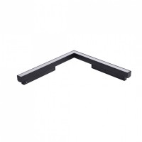 Трековий світильник AZzardo SAGA TRACK MAGNETIC CORNER A 24W MILKY120 3000K BK AZ4613