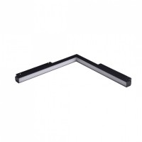 Трековий світильник AZzardo SAGA TRACK MAGNETIC CORNER B 24W MILKY120 4000K BK AZ4619