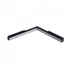 Трековий світильник AZzardo SAGA TRACK MAGNETIC CORNER B 24W MILKY120 4000K BK AZ4619