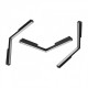 Трековий світильник AZzardo SAGA TRACK MAGNETIC CORNER B 24W MILKY120 4000K BK AZ4619