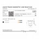 Трековий світильник AZzardo ALDO TRACK MAGNETIC 12W MILKY120 3000K BK AZ4625