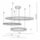 Люстра AZzardo HALO PENDANT 100 80 60 BK AZ4707