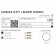 Потолочный светильник AZzardo MONZA R 50 CCT REMOTE CONTROL (BK) AZ4767