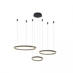 Люстра AZzardo HALO PENDANT 80 60 40 CCT BK AZ4972