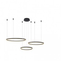 Люстра AZzardo HALO PENDANT 100 80 60 CCT BK AZ4975