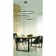 Люстра AZzardo HALO PENDANT 120 100 80 CCT BK AZ5349