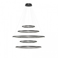 Люстра AZzardo HALO PENDANT 150 120 100 80 60 CCT BK AZ5351
