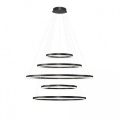 Люстра AZzardo HALO PENDANT 150 120 100 80 60 CCT BK AZ5351
