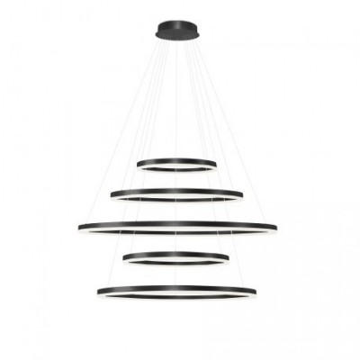 Люстра AZzardo HALO PENDANT 150 120 100 80 60 CCT BK AZ5351