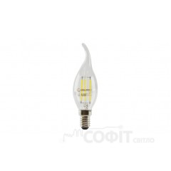 Лампа светодиодная C37 свеча на ветру Velmax Filament 4W E14 4100К 220V 21-42-34