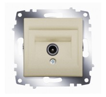 Розетка TV прохідна ABB Cosmo титаніум 619-011400-272