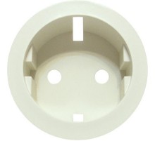 Лицевая панель розетки 2К+З с змл., слоновая кость, Legrand Celiane 066227