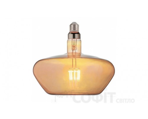 Лампа светодиодная декоративная Horoz "GINZA" 8W 2200K 220V E27 Filament Amber