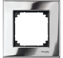 Рамка 1-пост, хром, Schneider Electric M-Elegance, MTN403139
