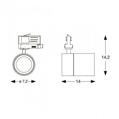 Трековий світильник Ideal Lux QUICK 15W CRI80 30° 3000K WH 1-10V 249643 Трековий світильник Ideal Lux QUICK 15W CRI80 30° 3000K WH 1-10V 249643