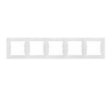 Рамка Sedna SDN5800921 бел. 5 постів Schneider Electric