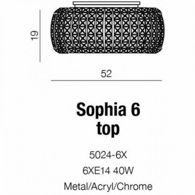 Люстра AZzardo SOPHIA 6 TOP AZ0695