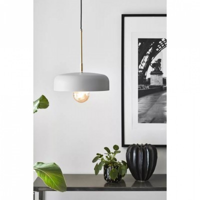 Підвісний світильник MarkSlojd Sweden CAEN Pendant 1L Grey/Brass 107924
