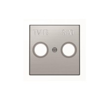 Накладка для розеток телевізійних TV-R+SAT ABB Sky сталь, 8550.1 AI